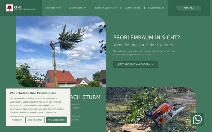 Screenshot of kehl-gartenbau.de