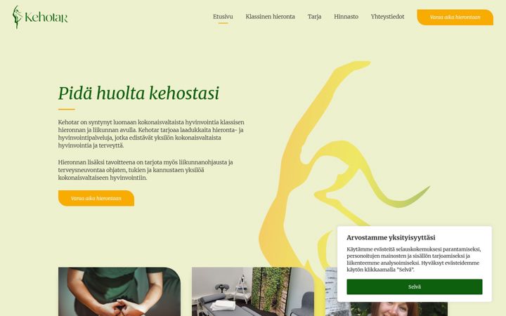 Posnetek zaslona kehotar.fi