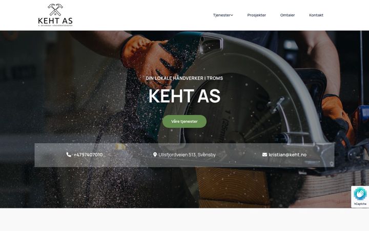 Screenshot of keht.no