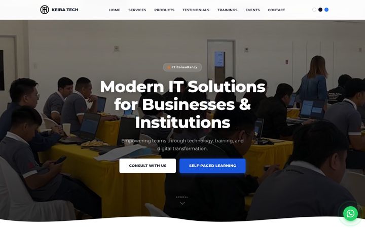 Screenshot of keibatech.com