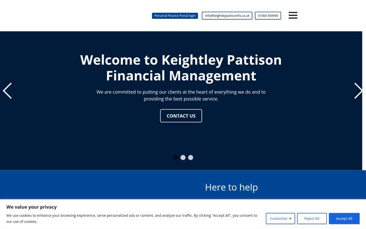 Screenshot of keightleypattisonifa.co.uk