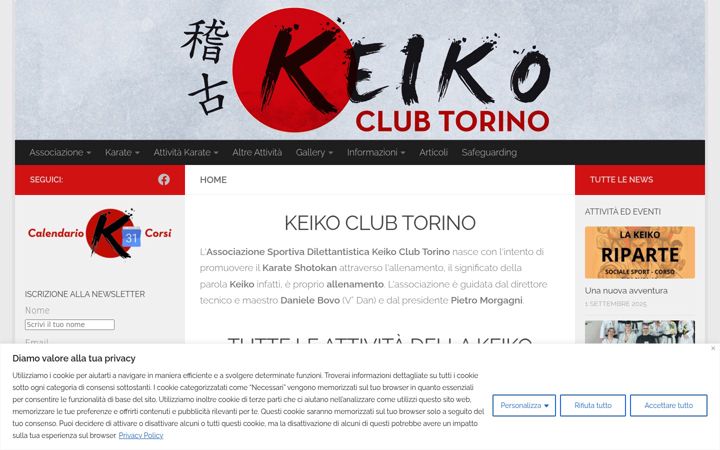 Screenshot of keikoclubtorino.it