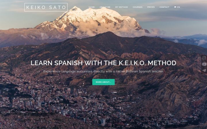 Screenshot of keikosato.eu