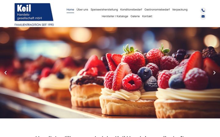 Screenshot of keil-hg.de