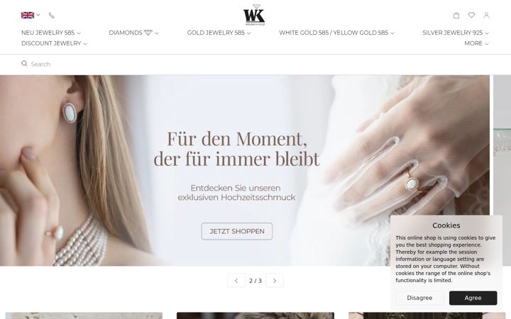 Screenshot of keilbach-gold.de