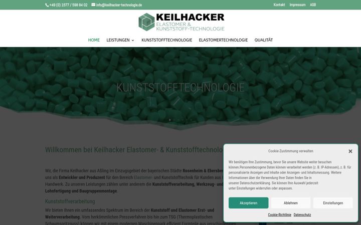 Screenshot of keilhacker-technologie.de