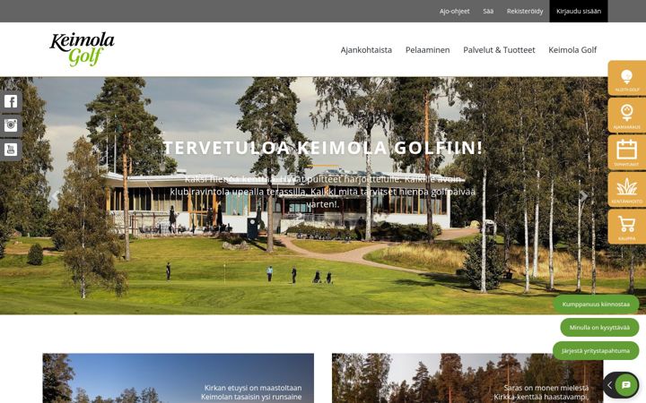 Screenshot of keimolagolf.com
