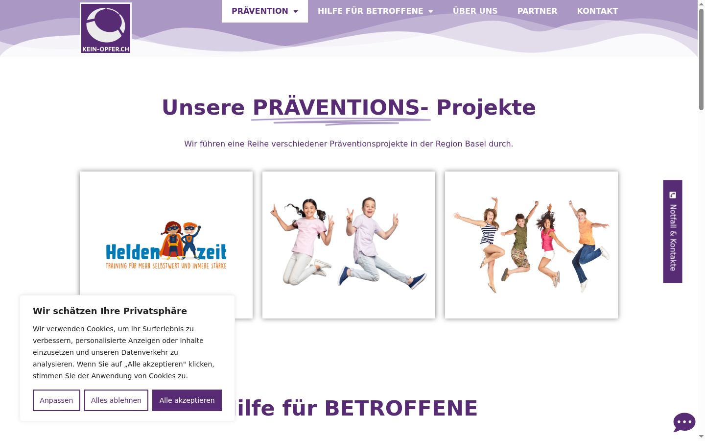 Screenshot tal-banner tal-kunsens muri qabel kwalunkwe interazzjoni
