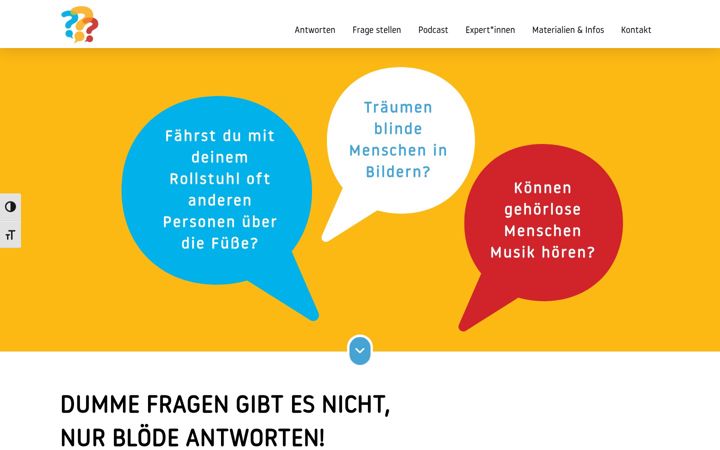 Screenshot of keine-dummen-fragen.de
