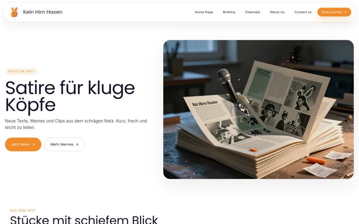 Screenshot of keinhirnhasen.de