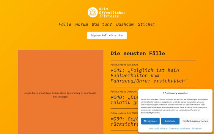 Screenshot of keinoeffentlichesinteresse.org