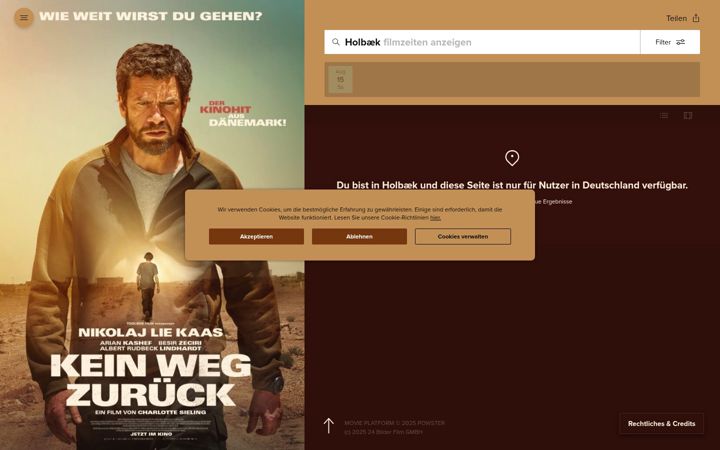 Screenshot of keinwegzurueck-film.de