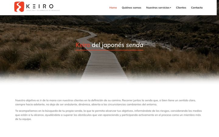 Screenshot of keiro.es