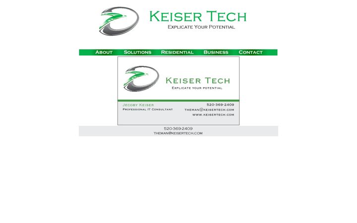 Screenshot of keisertech.com