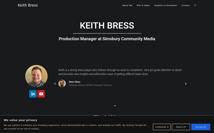 Screenshot of keithbress.com