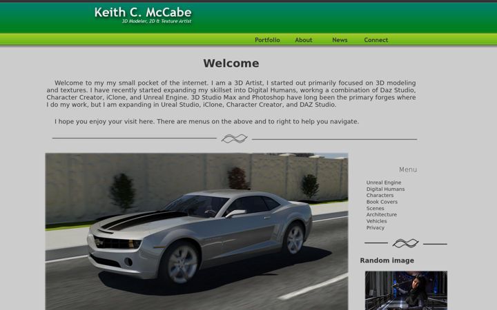 Screenshot of keithcmccabe.com