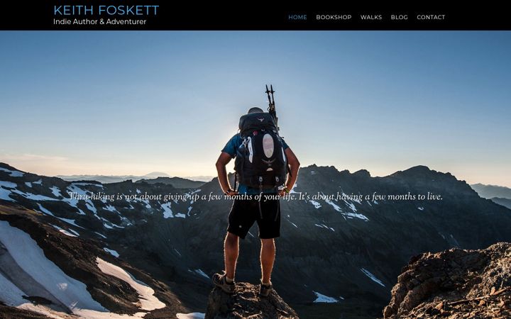 Screenshot of keithfoskett.com