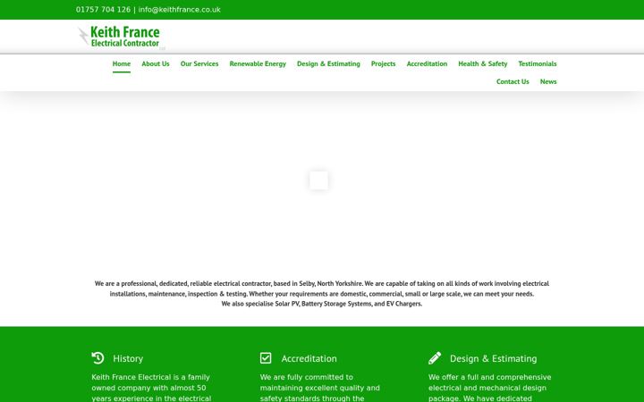 Screenshot of keithfrance.co.uk
