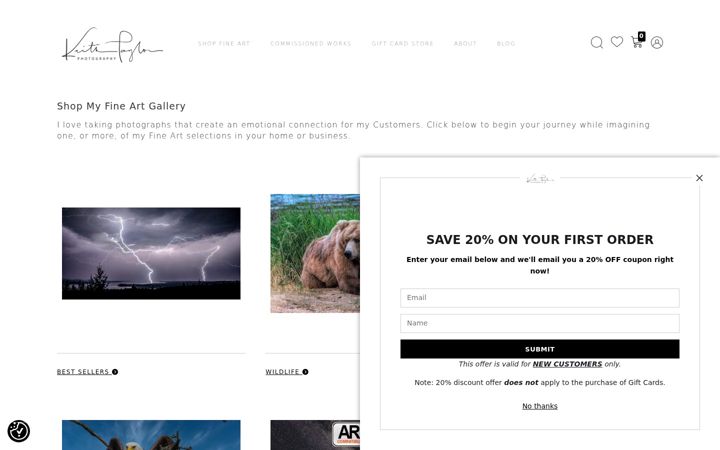 Screenshot of keithtaylorphotos.com