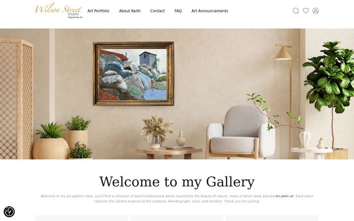 Screenshot of keiththirgoodartist.com