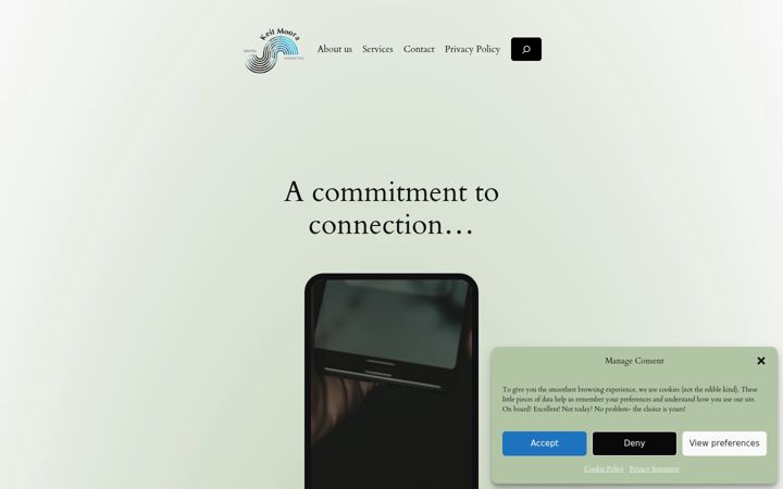 Screenshot of keitmoora.com