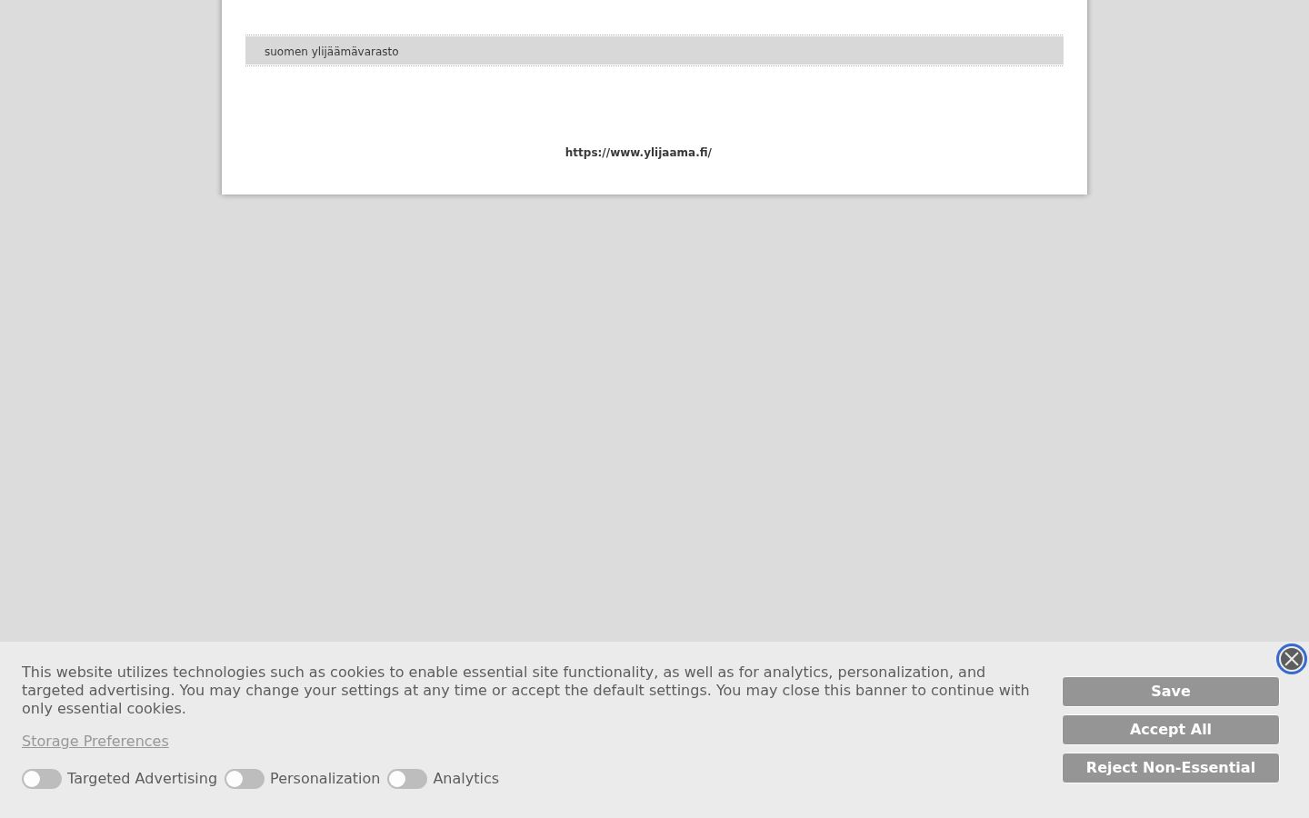 Capture d'écran de la bannière de consentement affichée avant toute interaction