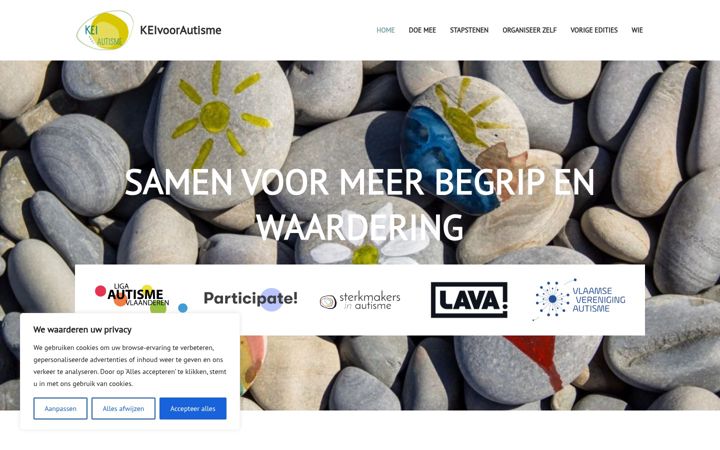 Screenshot of keivoorautisme.be