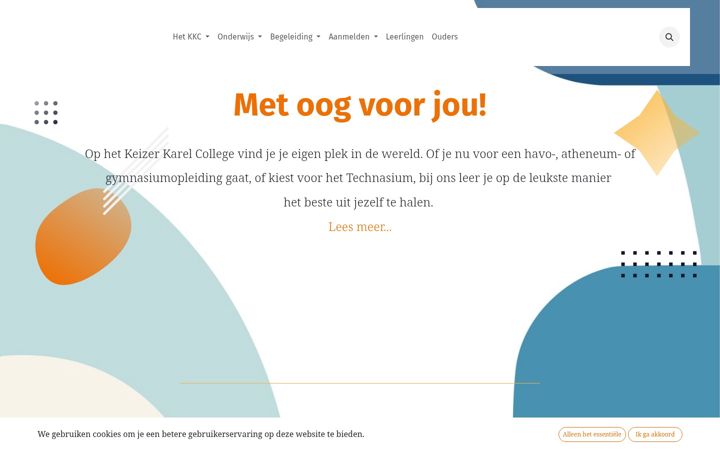 Screenshot of keizerkarelcollege.nl