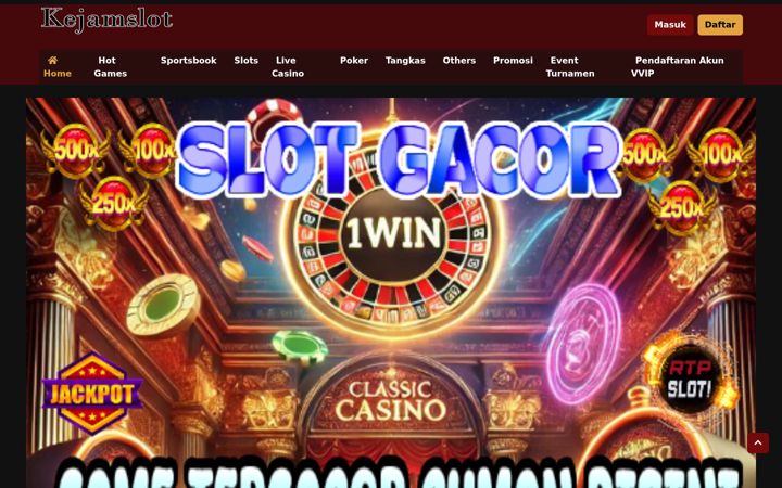 Screenshot of kejamslot.com