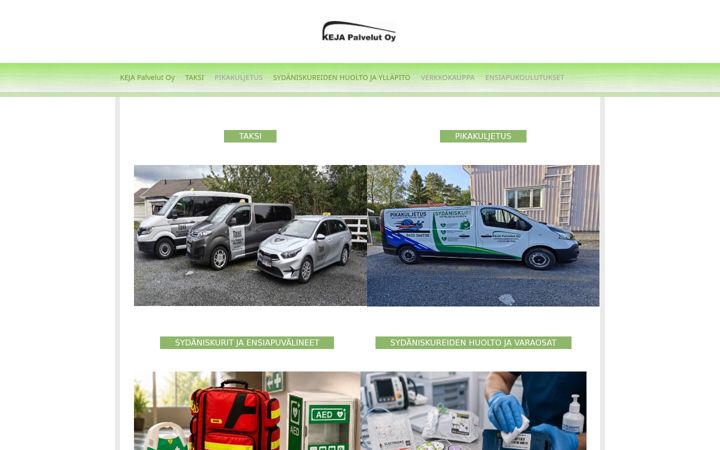 Screenshot of kejapalvelut.com