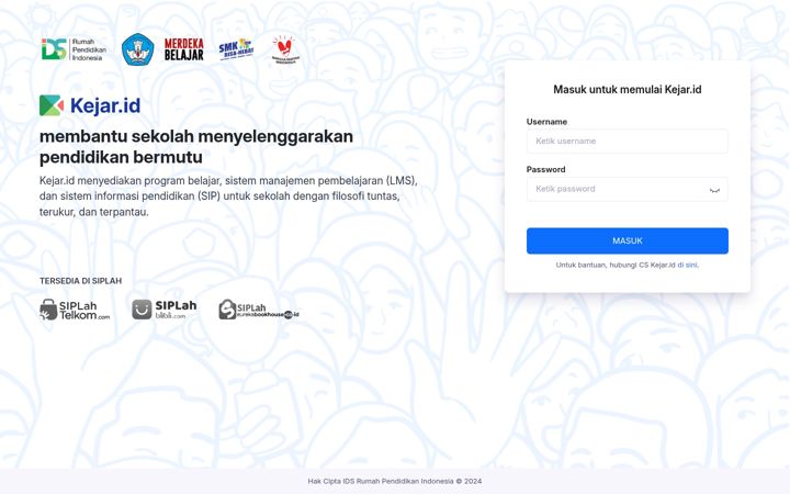 Screenshot of kejar.id