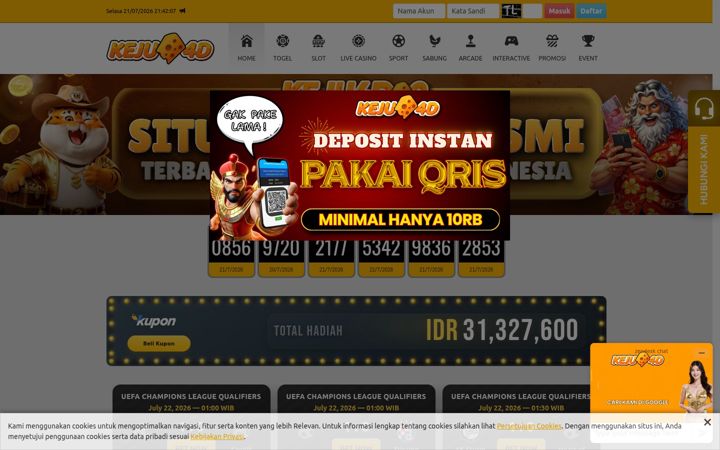 Screenshot του kejuplus.info