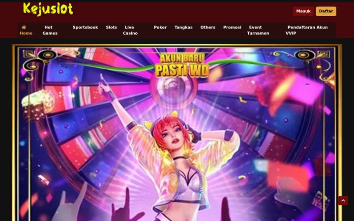 Screenshot of kejuslots.com