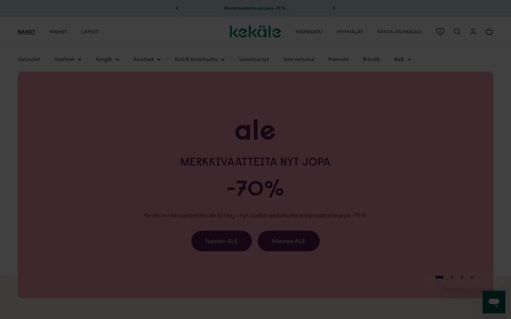 Screenshot of kekale.fi