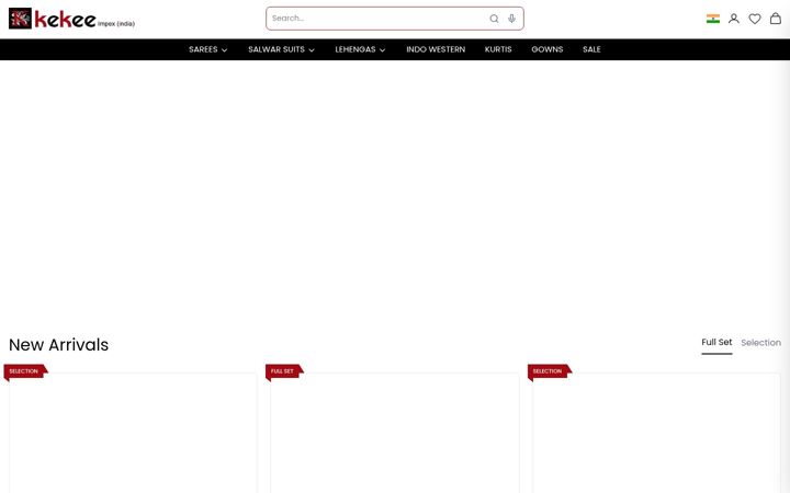 Screenshot of kekeeimpex.com