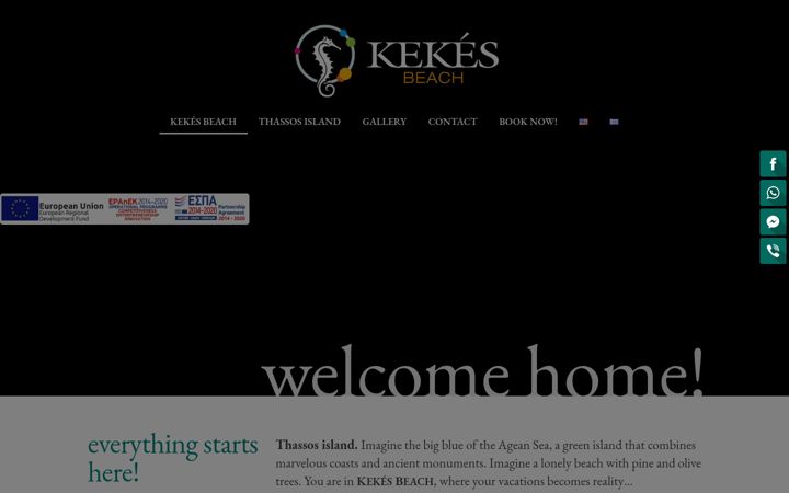 Screenshot of kekesbeach.gr
