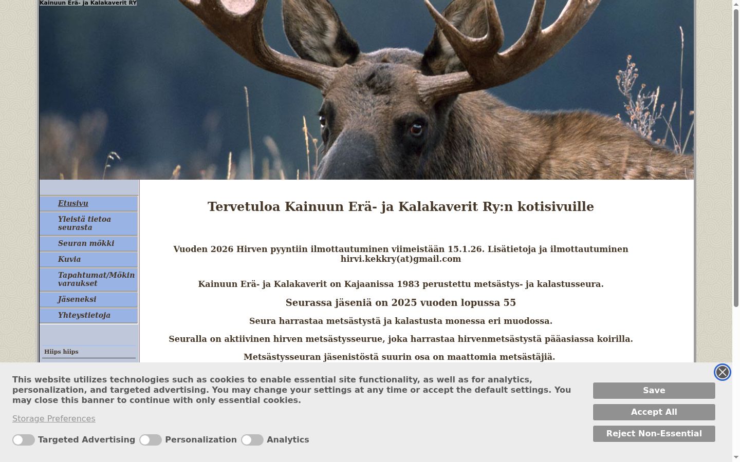 Zrzut ekranu banera zgody wyświetlanego przed jakąkolwiek interakcją