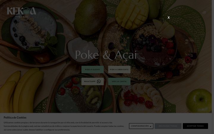 Screenshot of kekoapoke.com