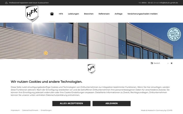 Screenshot of kekule-baulackierung.de