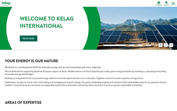 Screenshot of kelag-international.com