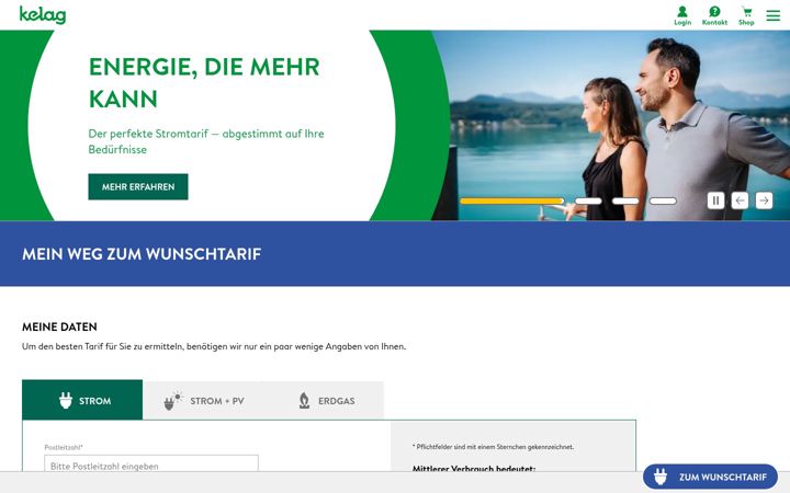 Screenshot of kelag.at
