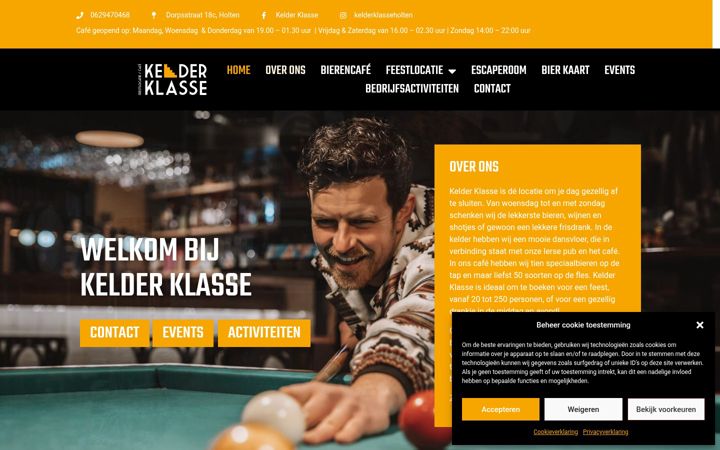 Screenshot of kelderklasseholten.nl