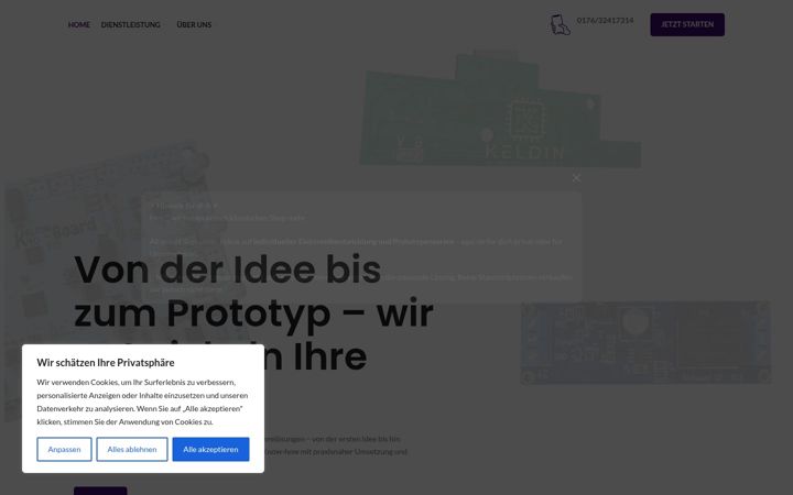 Screenshot of keldin.de