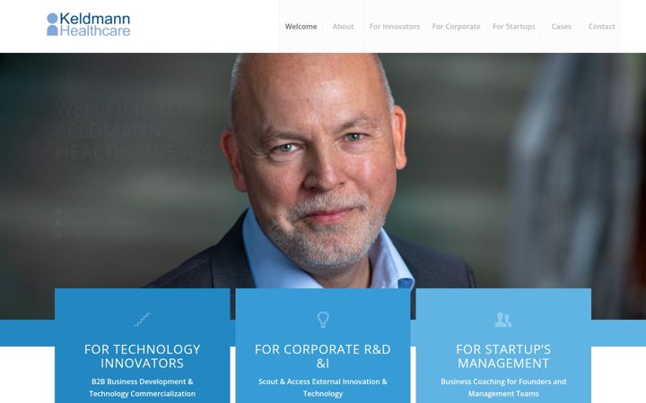 Screenshot of keldmannhealthcare.dk