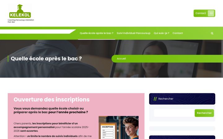 Screenshot of kelekol.fr