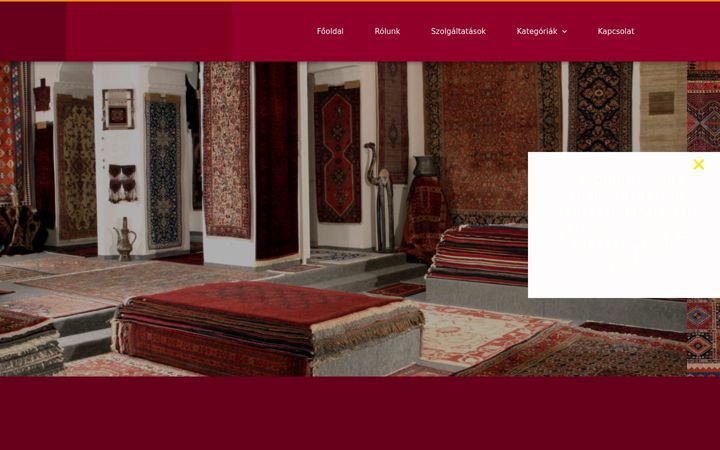 Screenshot of keletiszonyegkatalogus.hu