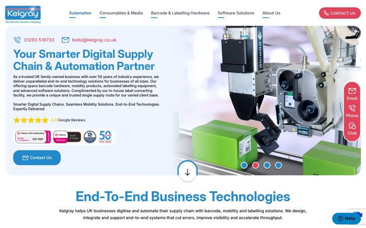 Screenshot of kelgray.co.uk