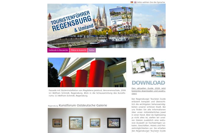 Screenshot of kelheimguide.de