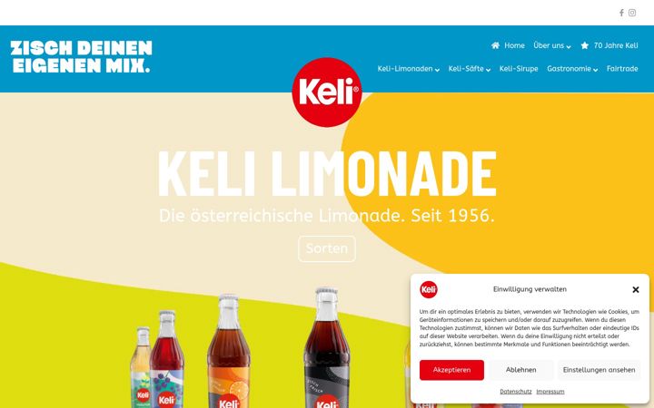 Screenshot of keli.at