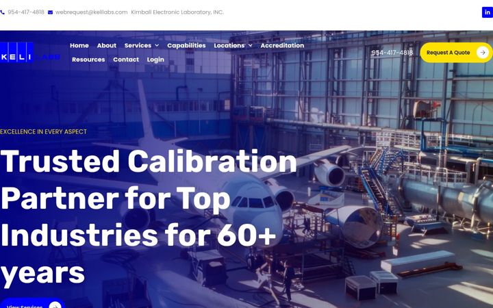 Screenshot of kelilabs.com